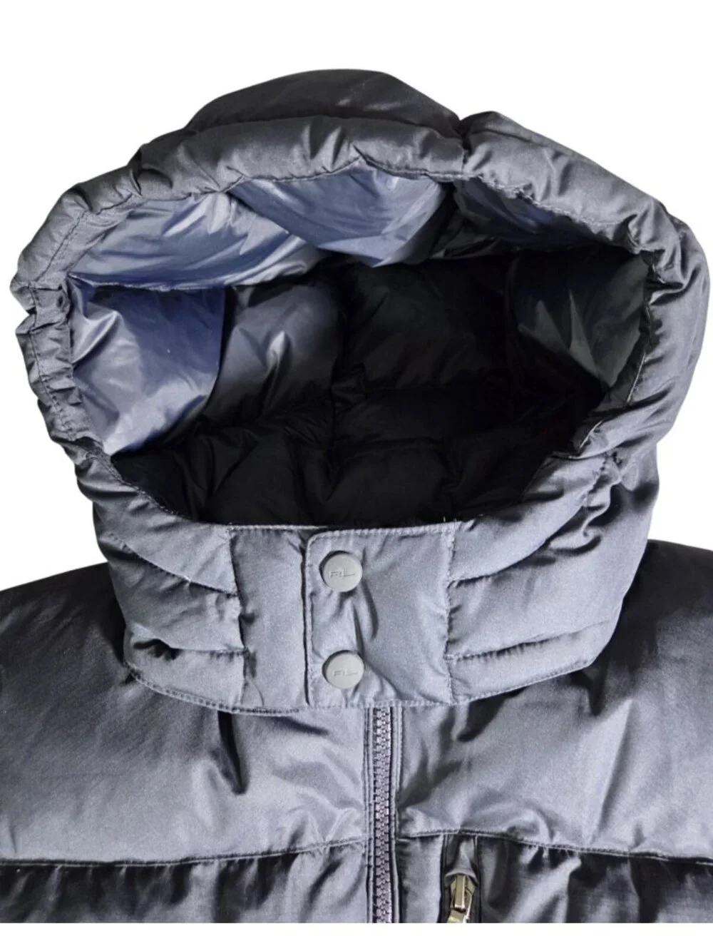 Polo Ralph Lauren KIDS Gorham Down Puffer Jacket L Blue Hooded Winter Coat